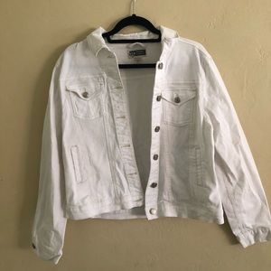 White jean jacket